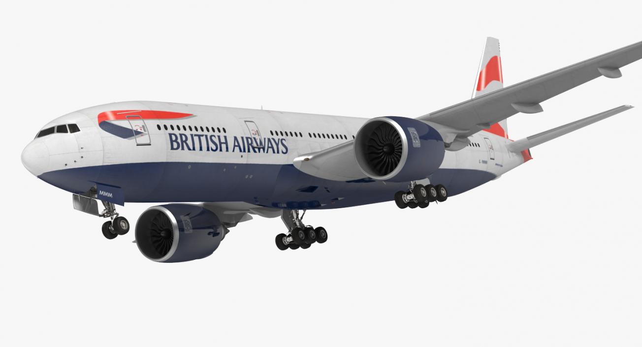 Boeing 777 200ER British Airways 3D