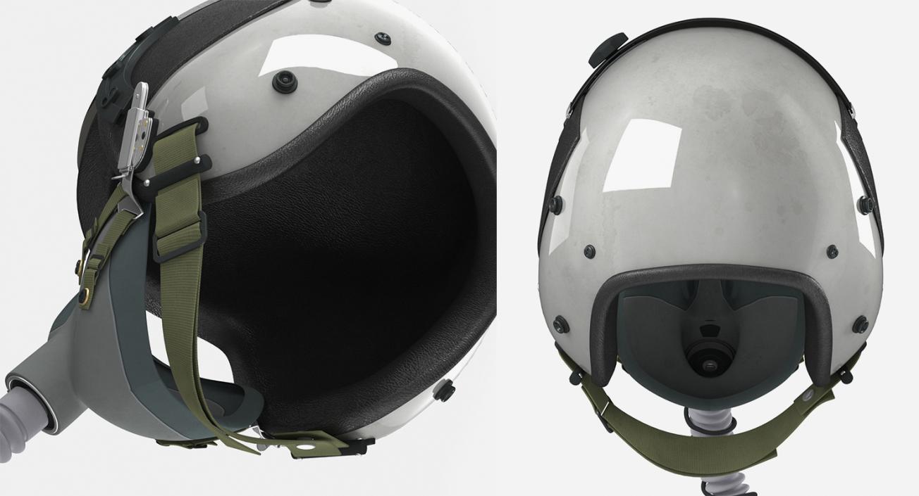 3D Pilot Hats Collection 2 model