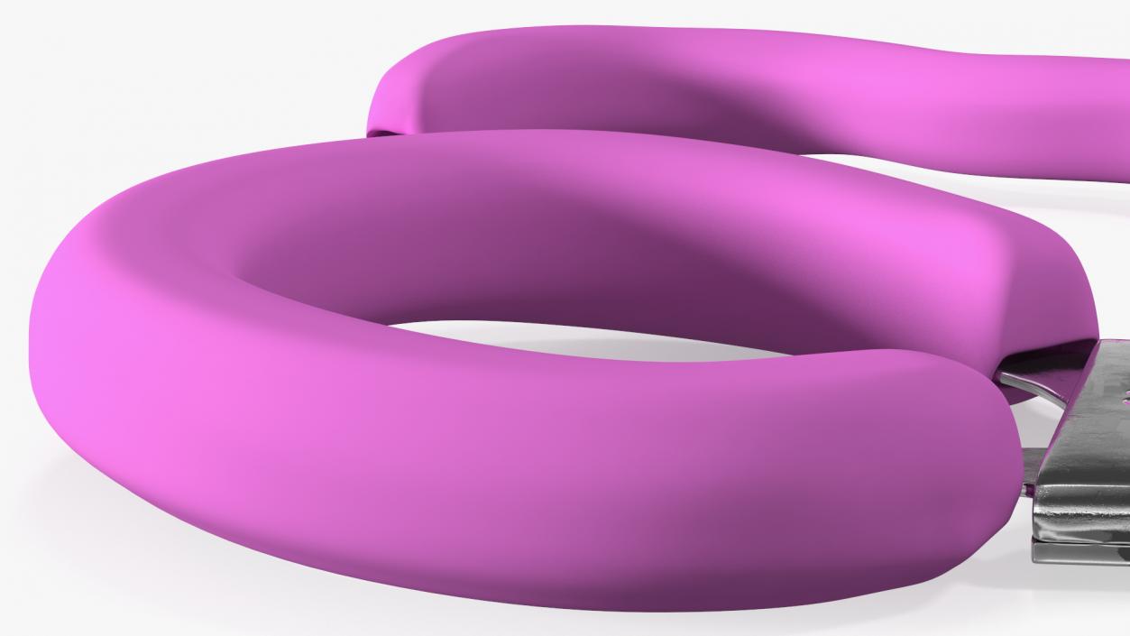 3D Unfastened Steel Pink Handcuffs