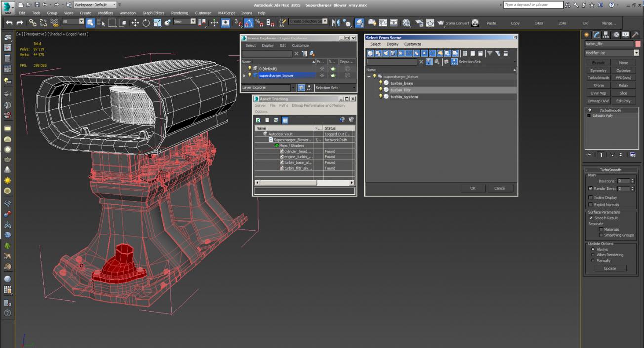 Supercharger Blower 3D model