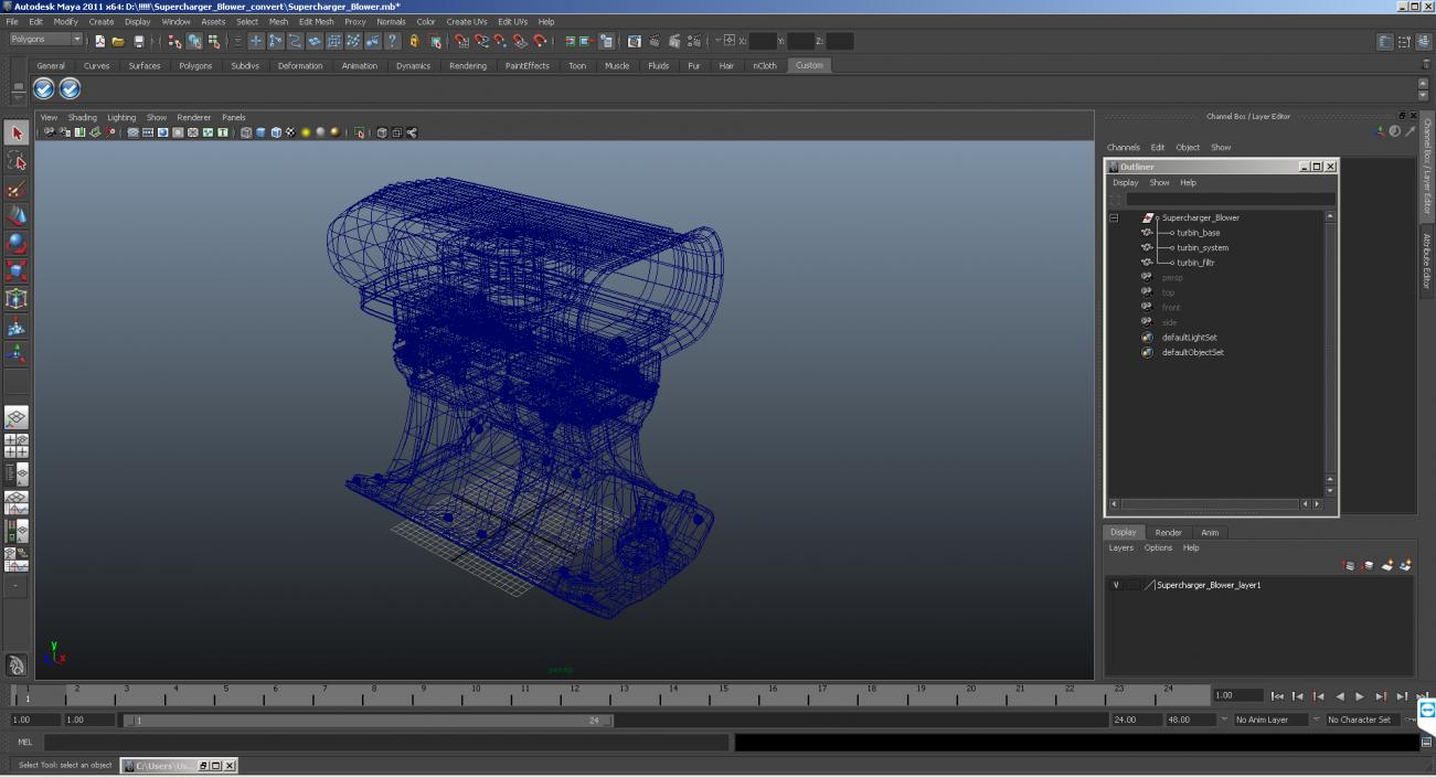 Supercharger Blower 3D model