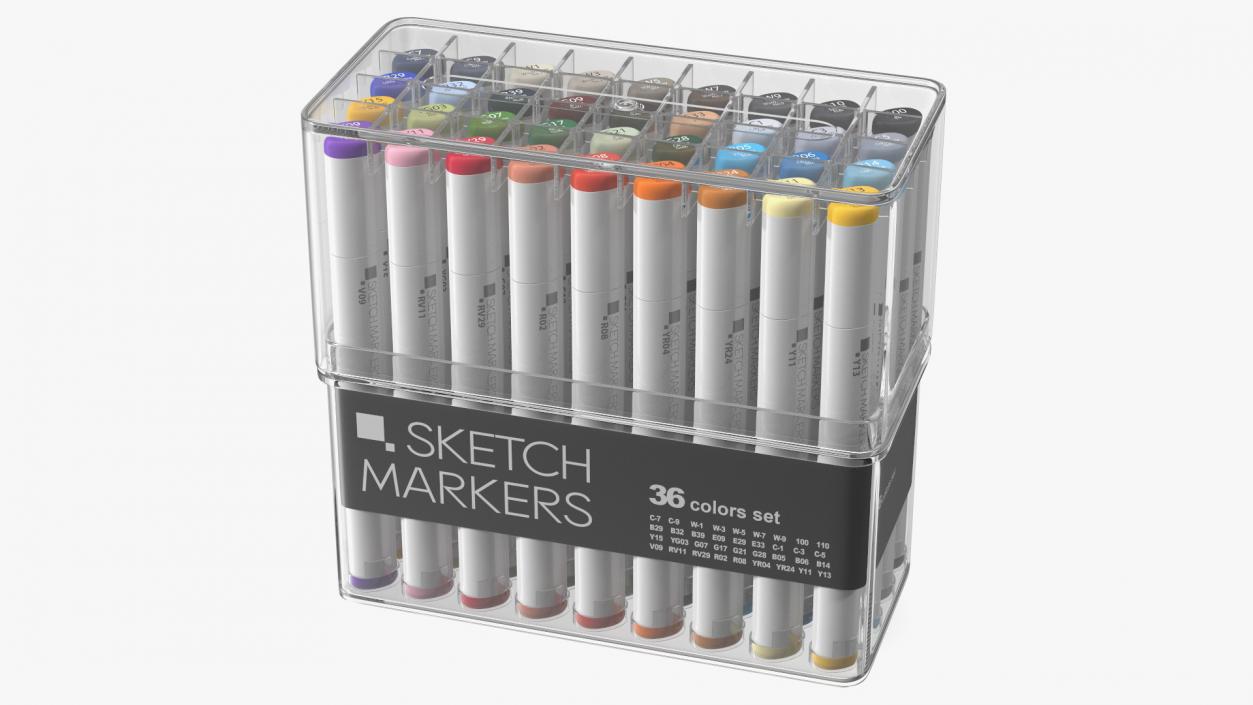 Generic Sketch Marker 36 Pack 3D model