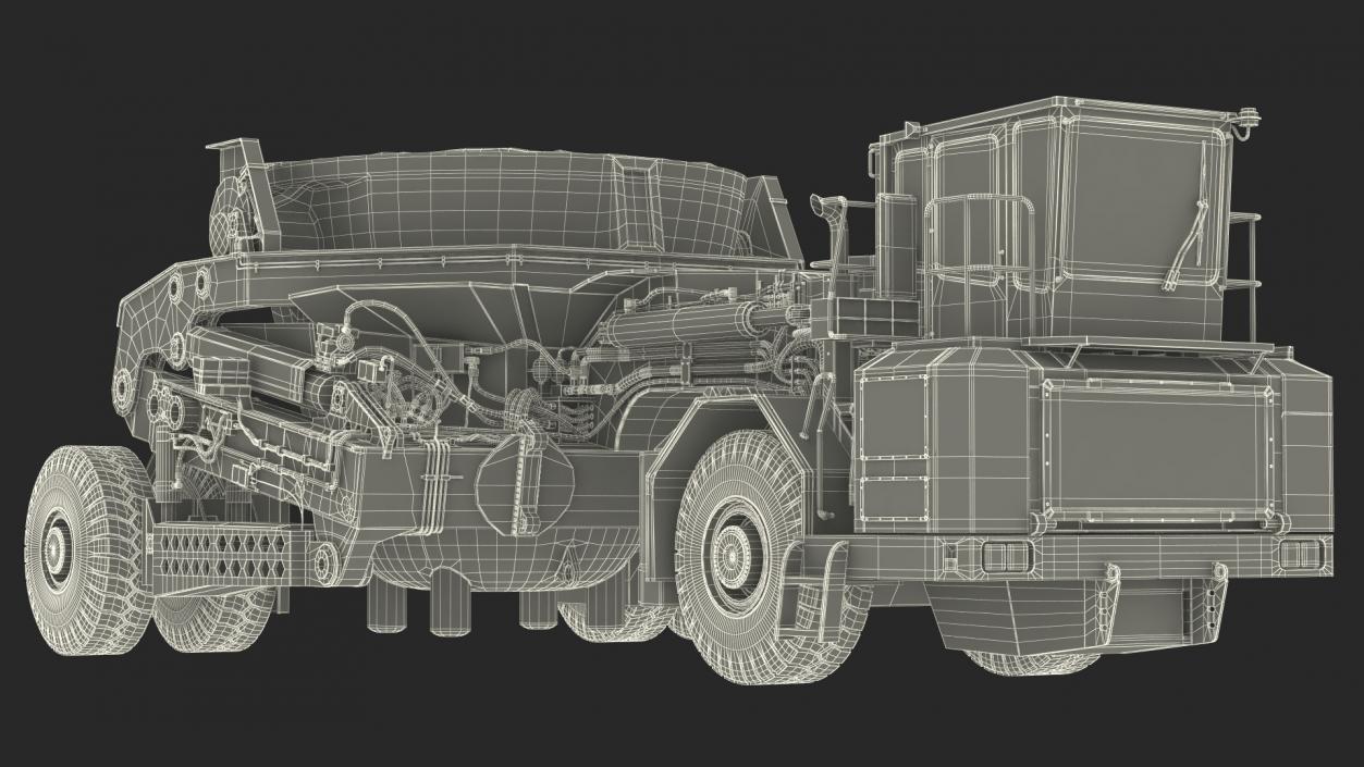 3D Slag Pot Carrier Used Rigged model