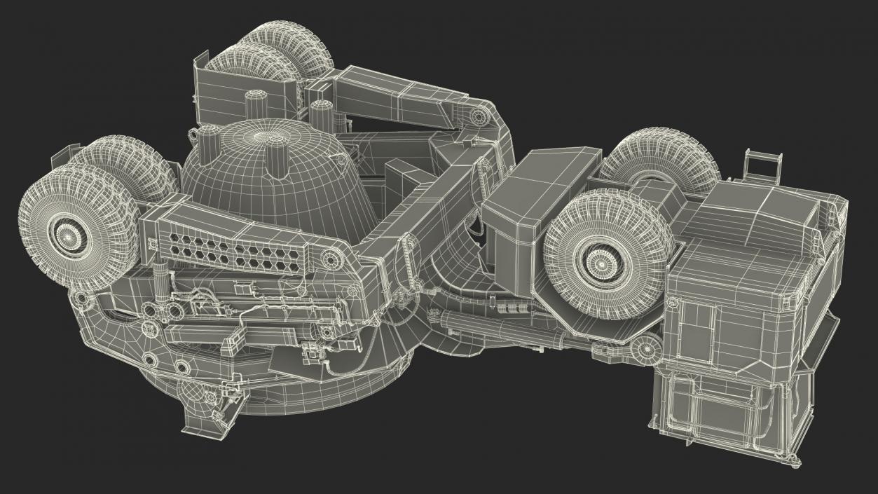 3D Slag Pot Carrier Used Rigged model