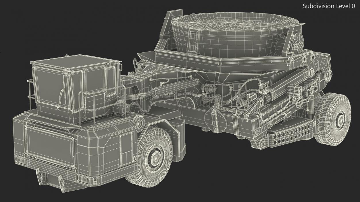 3D Slag Pot Carrier Used Rigged model