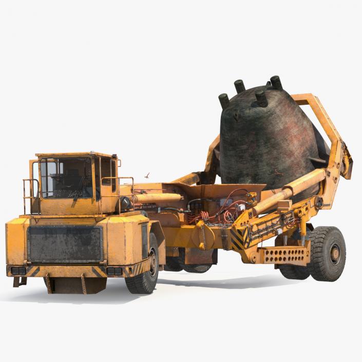 3D Slag Pot Carrier Used Rigged model