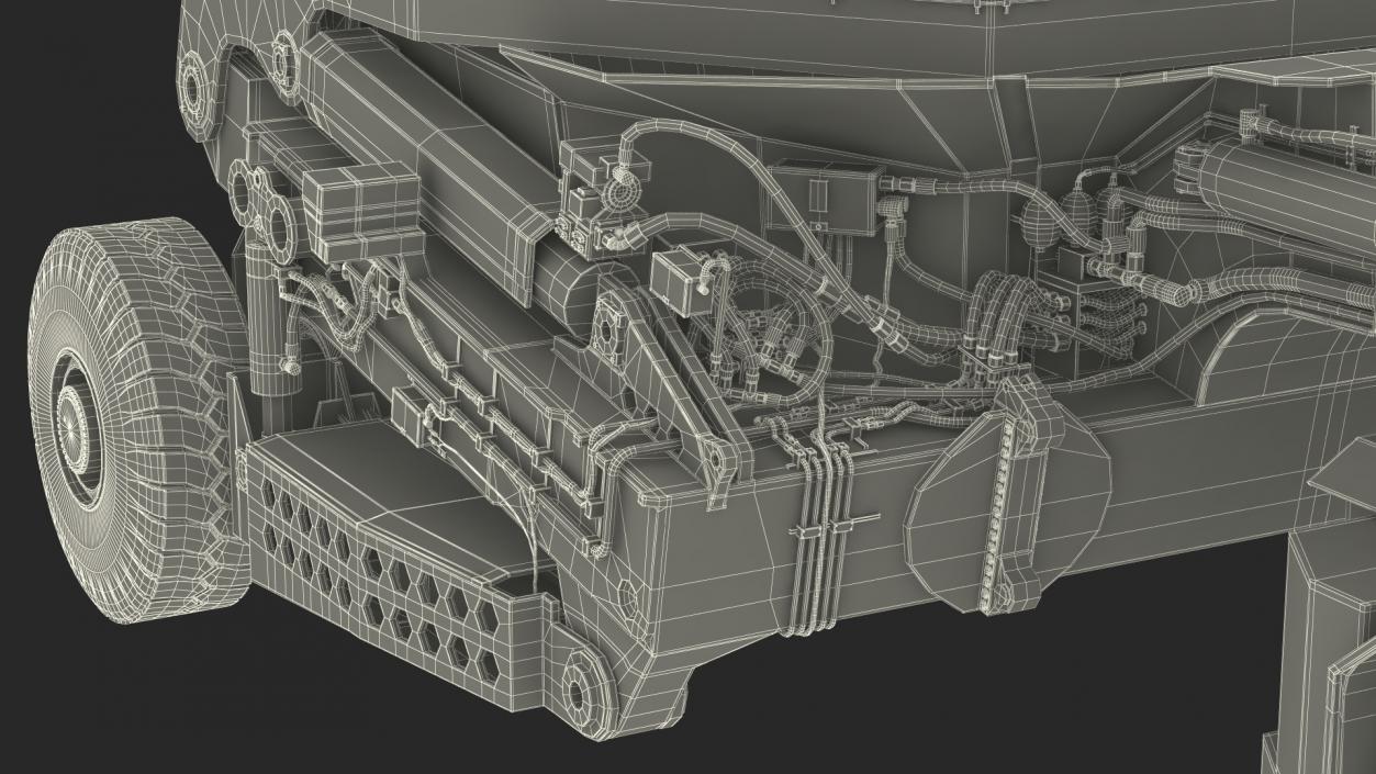 3D Slag Pot Carrier Used Rigged model