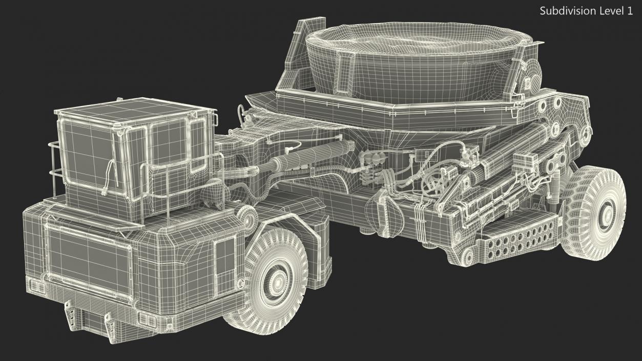 3D Slag Pot Carrier Used Rigged model