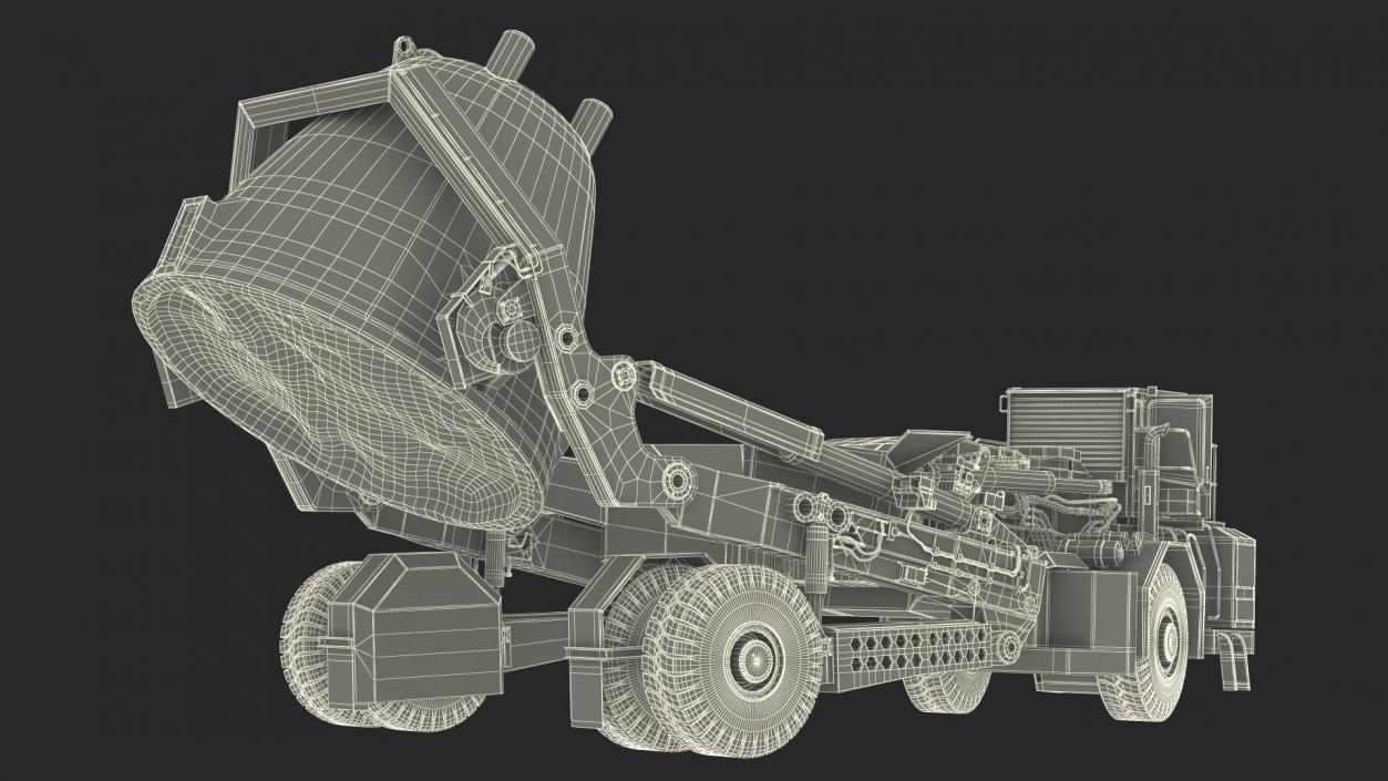 3D Slag Pot Carrier Used Rigged model