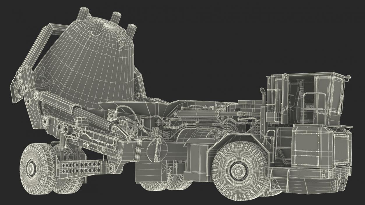 3D Slag Pot Carrier Used Rigged model