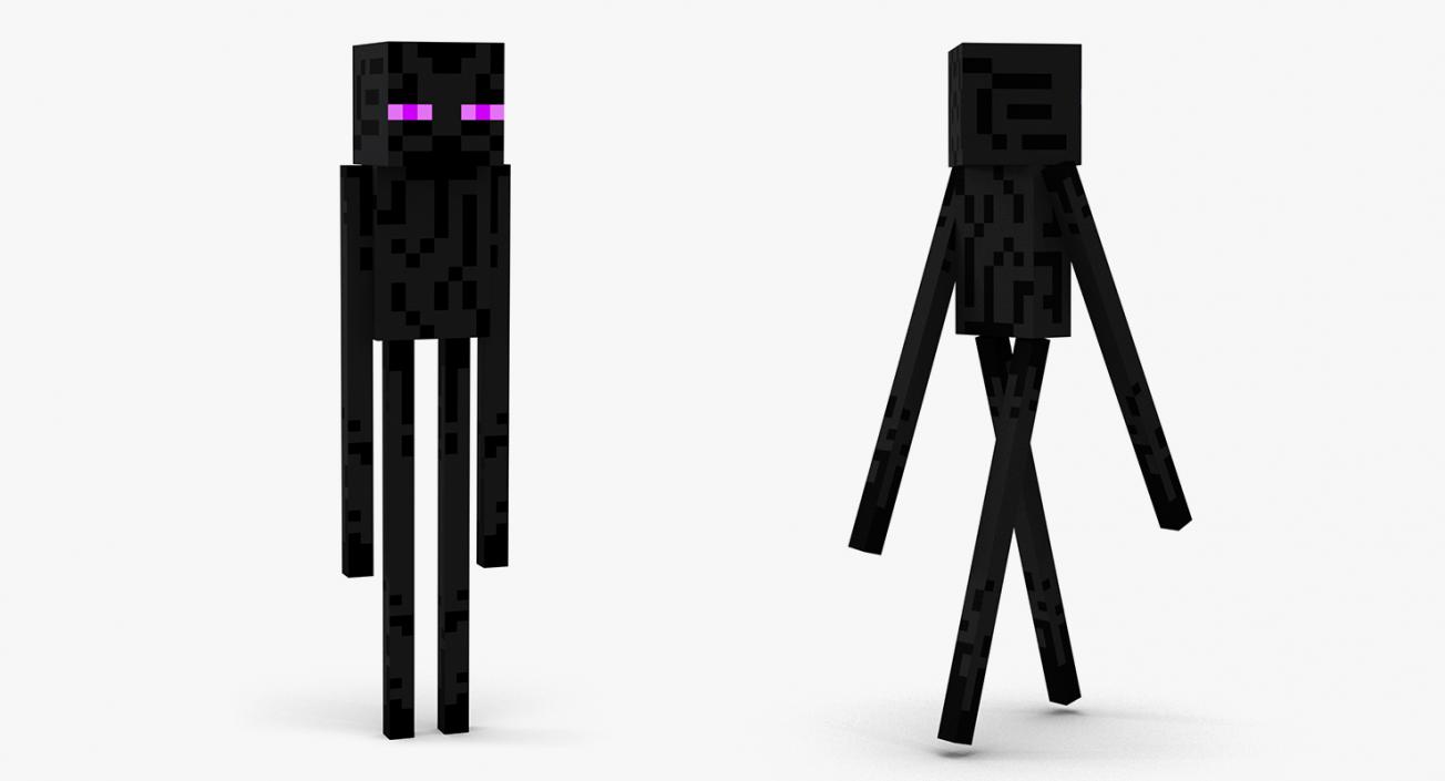 3D model Minecraft Characters Rigged Collection 3