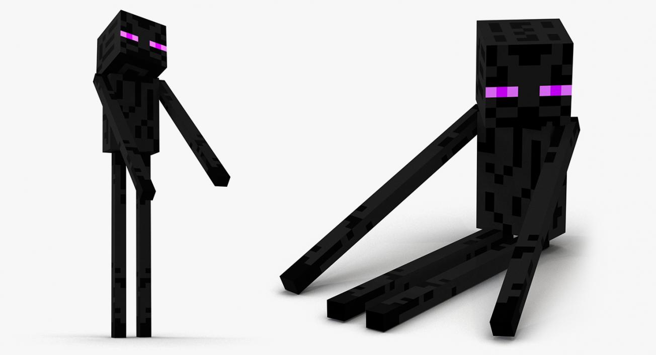 3D model Minecraft Characters Rigged Collection 3