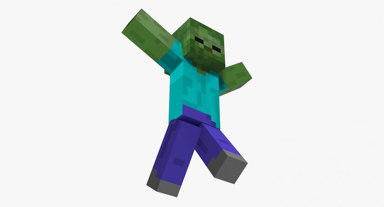 3D model Minecraft Characters Rigged Collection 3