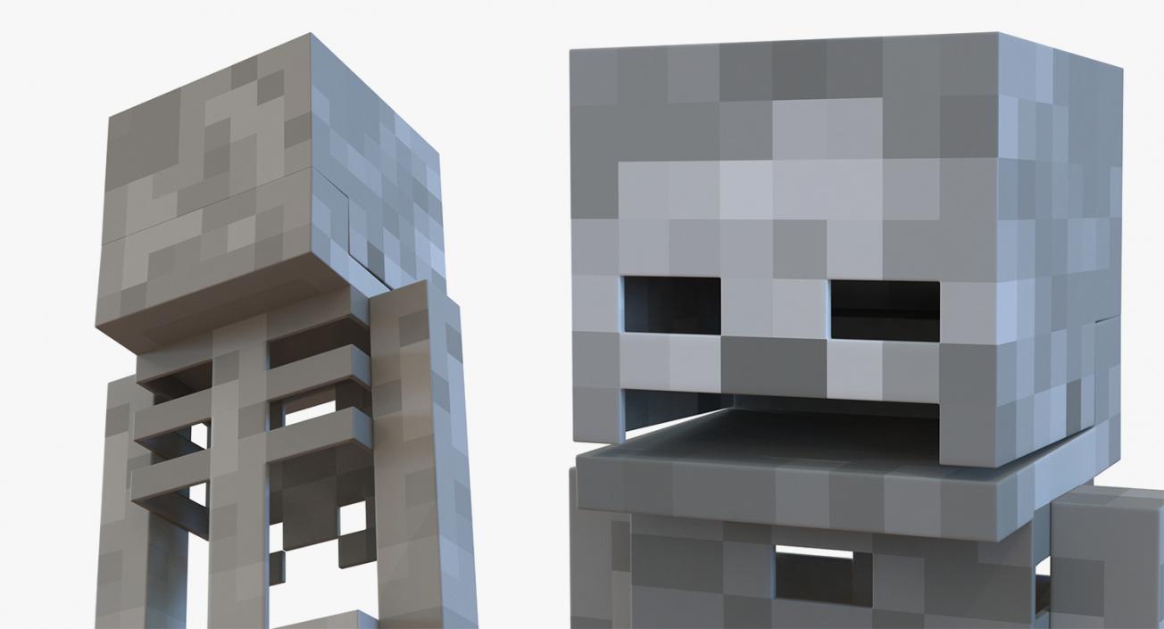 3D model Minecraft Characters Rigged Collection 3