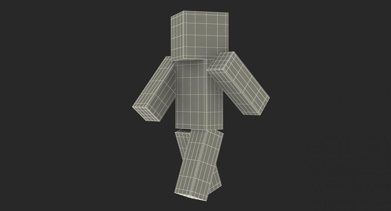 3D model Minecraft Characters Rigged Collection 3