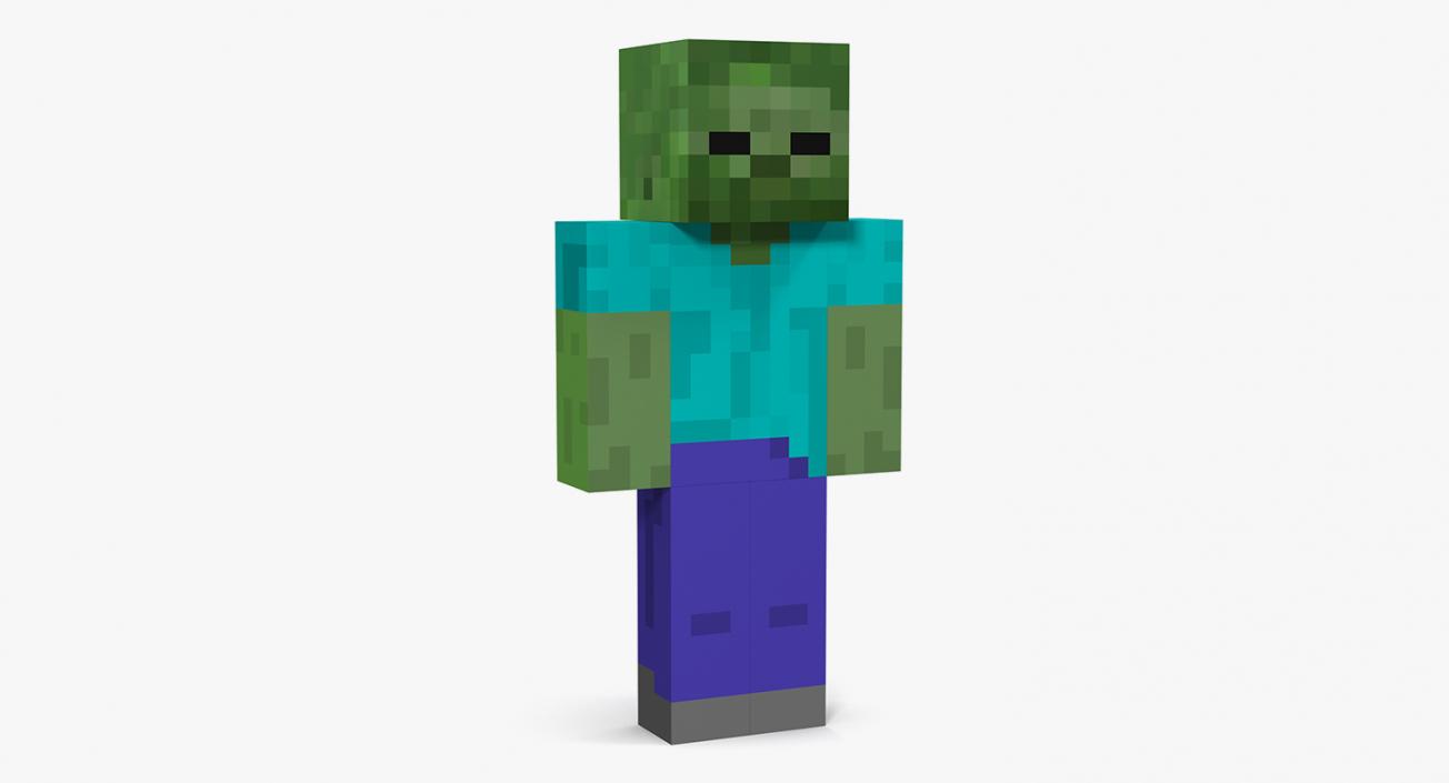 3D model Minecraft Characters Rigged Collection 3