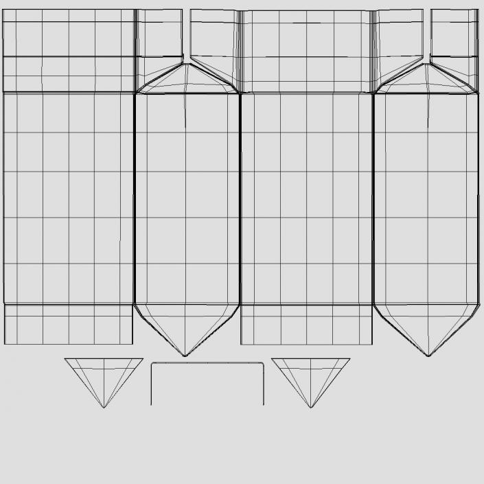 Rectangular Aseptic Carton Package 3D model