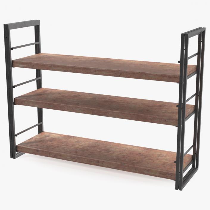 Storage Rack Industrial Style 3D model