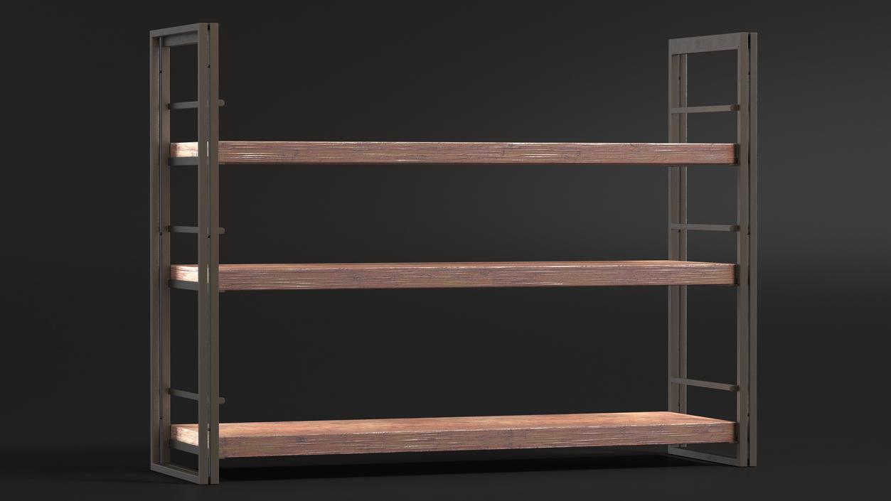 Storage Rack Industrial Style 3D model