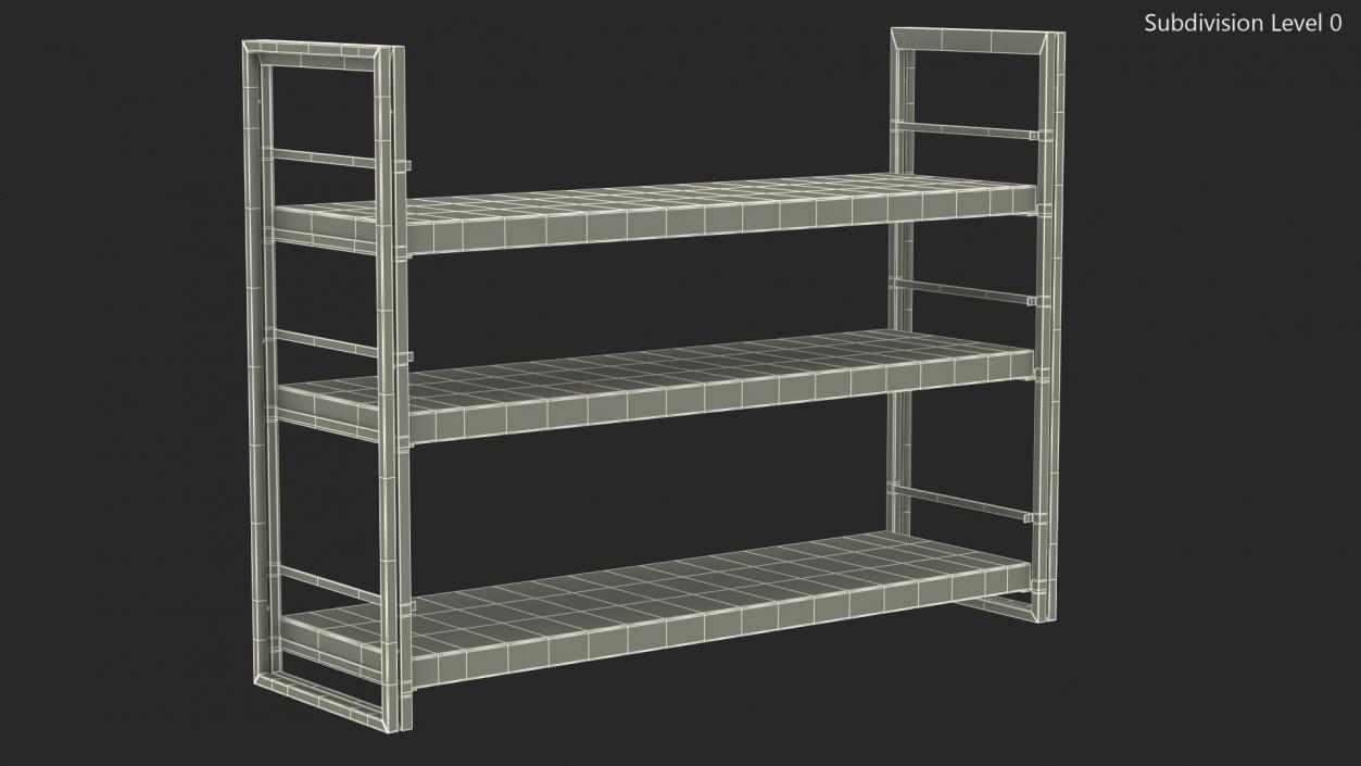 Storage Rack Industrial Style 3D model