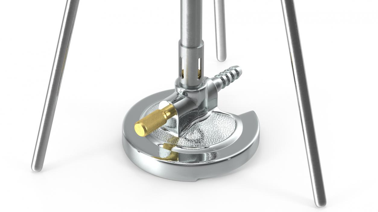 3D model Bunsen Burner with Tripod