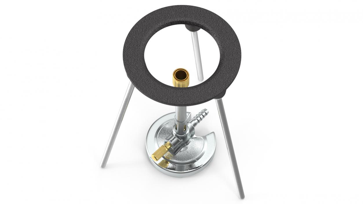 3D model Bunsen Burner with Tripod