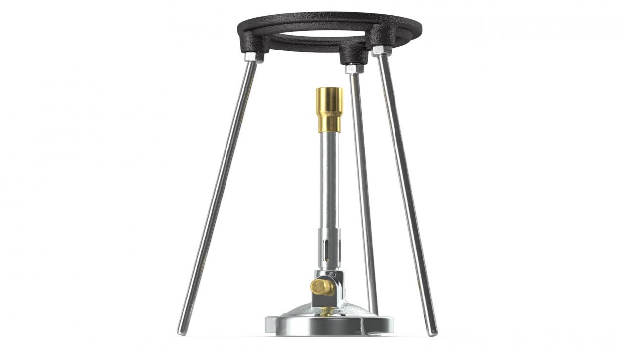 3D model Bunsen Burner with Tripod