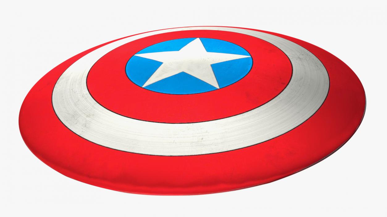 3D model Captain America Cartoon Shield