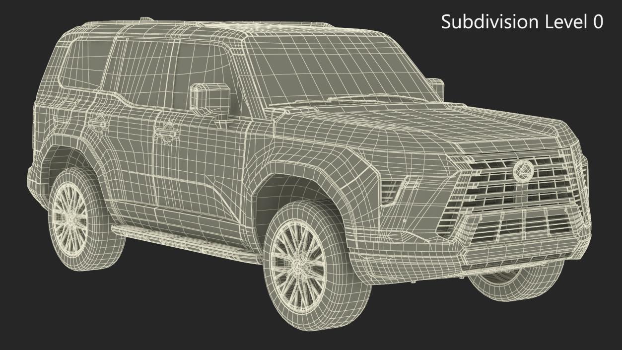 3D Lexus GX 550 Premium White