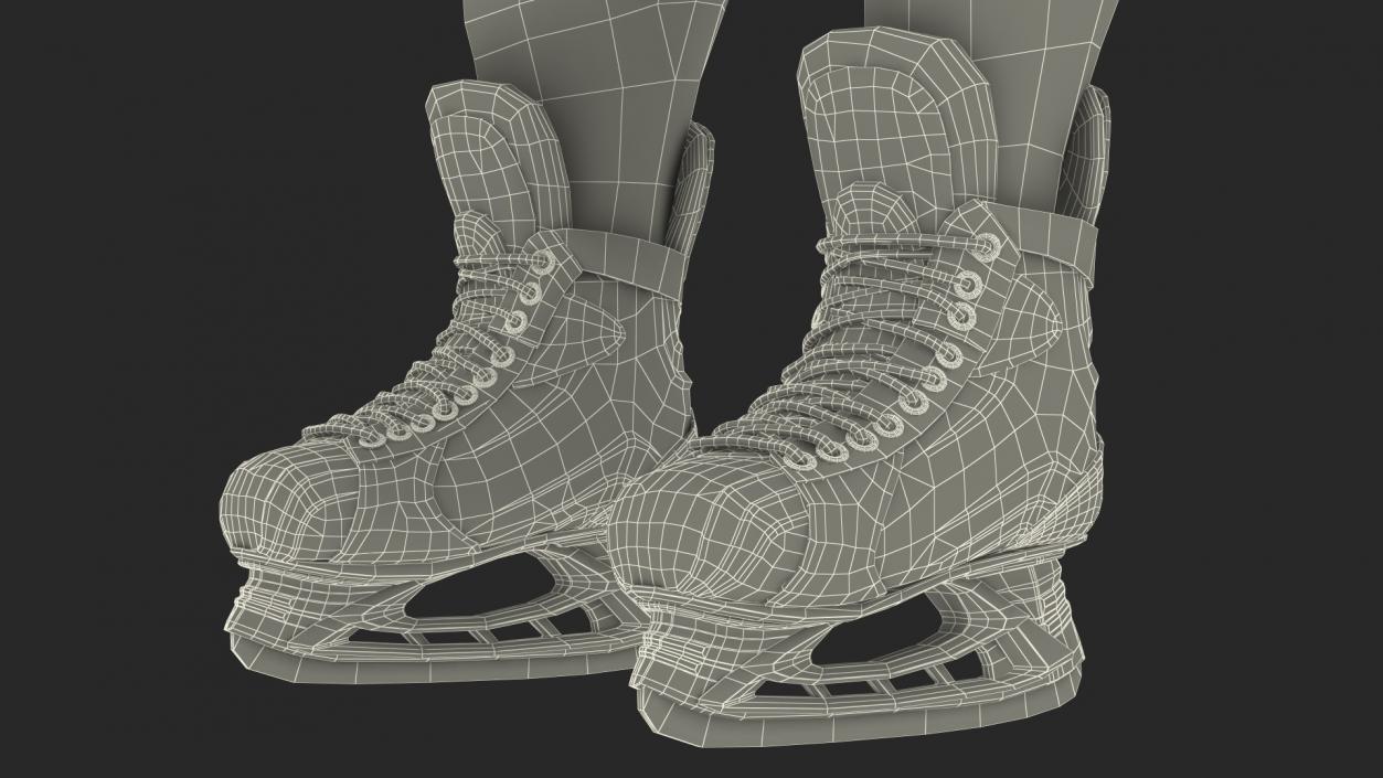 Hockey Player Red 3D