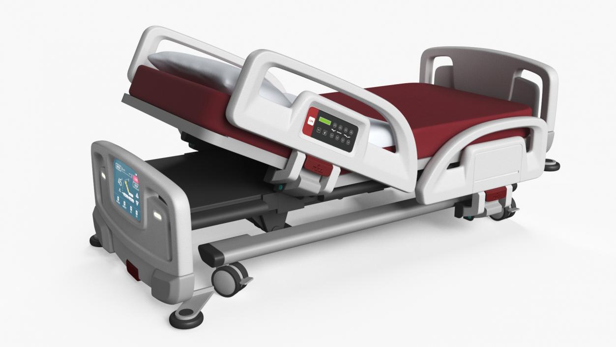 Smart Hospital Bed Rigged for Maya 3D model