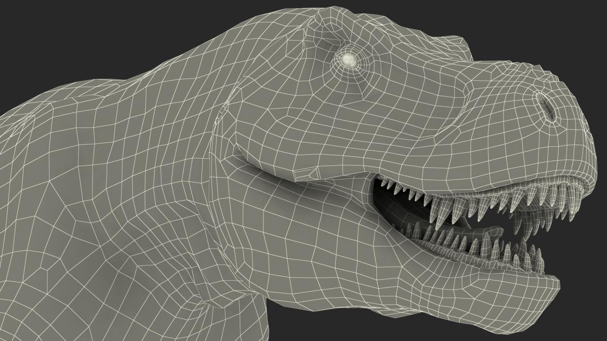 3D Animated Tyrannosaurus Rex Running Rigged