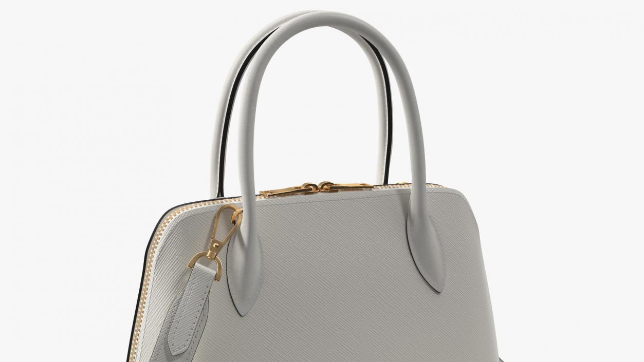 3D Leather White Bag Prada Promenade model