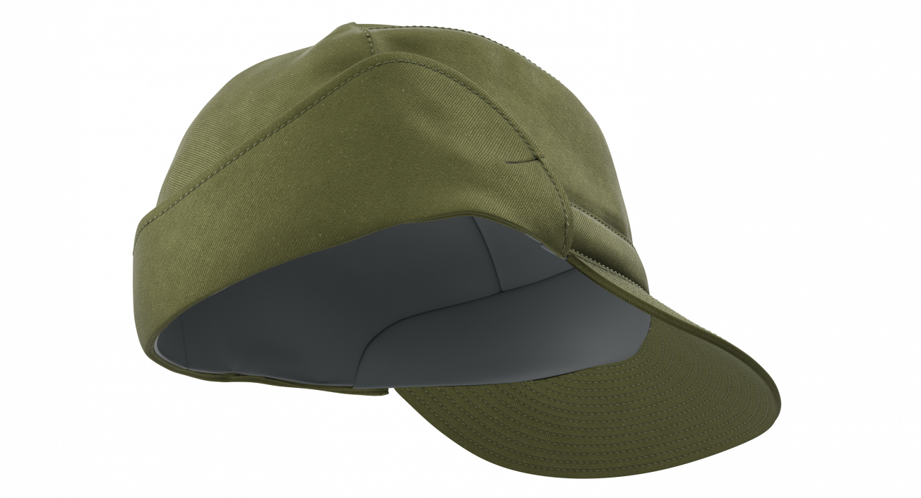 Military Green Field Cap 3D model