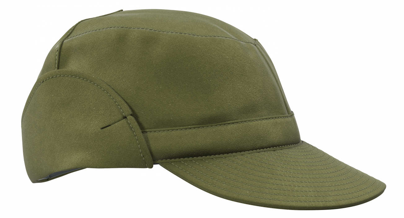 Military Green Field Cap 3D model