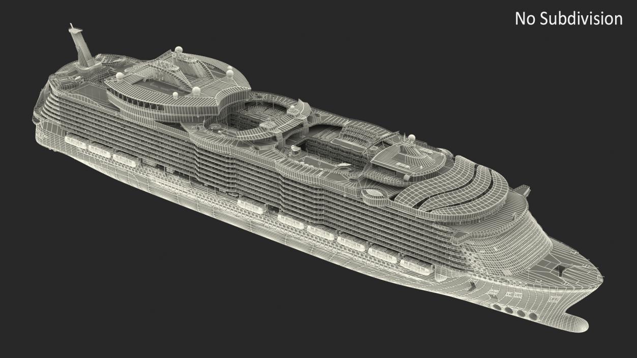 3D Oasis Class Cruise Ship Harmony of The Seas model