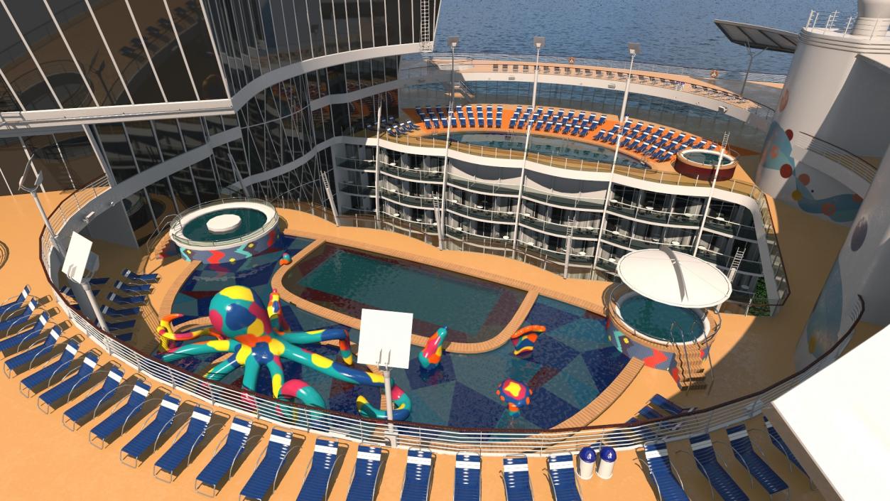 3D Oasis Class Cruise Ship Harmony of The Seas model