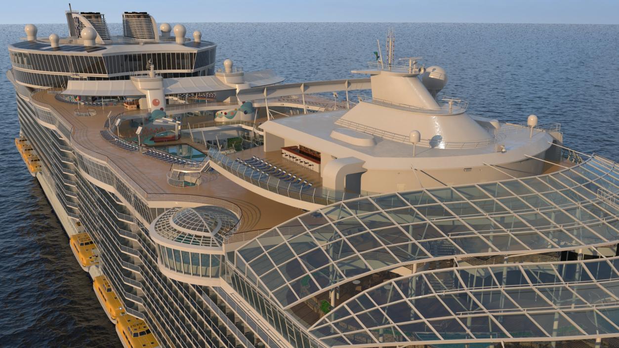 3D Oasis Class Cruise Ship Harmony of The Seas model