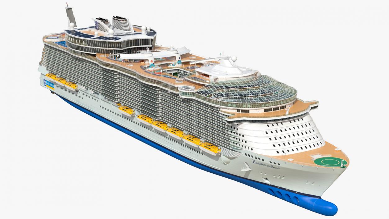 3D Oasis Class Cruise Ship Harmony of The Seas model