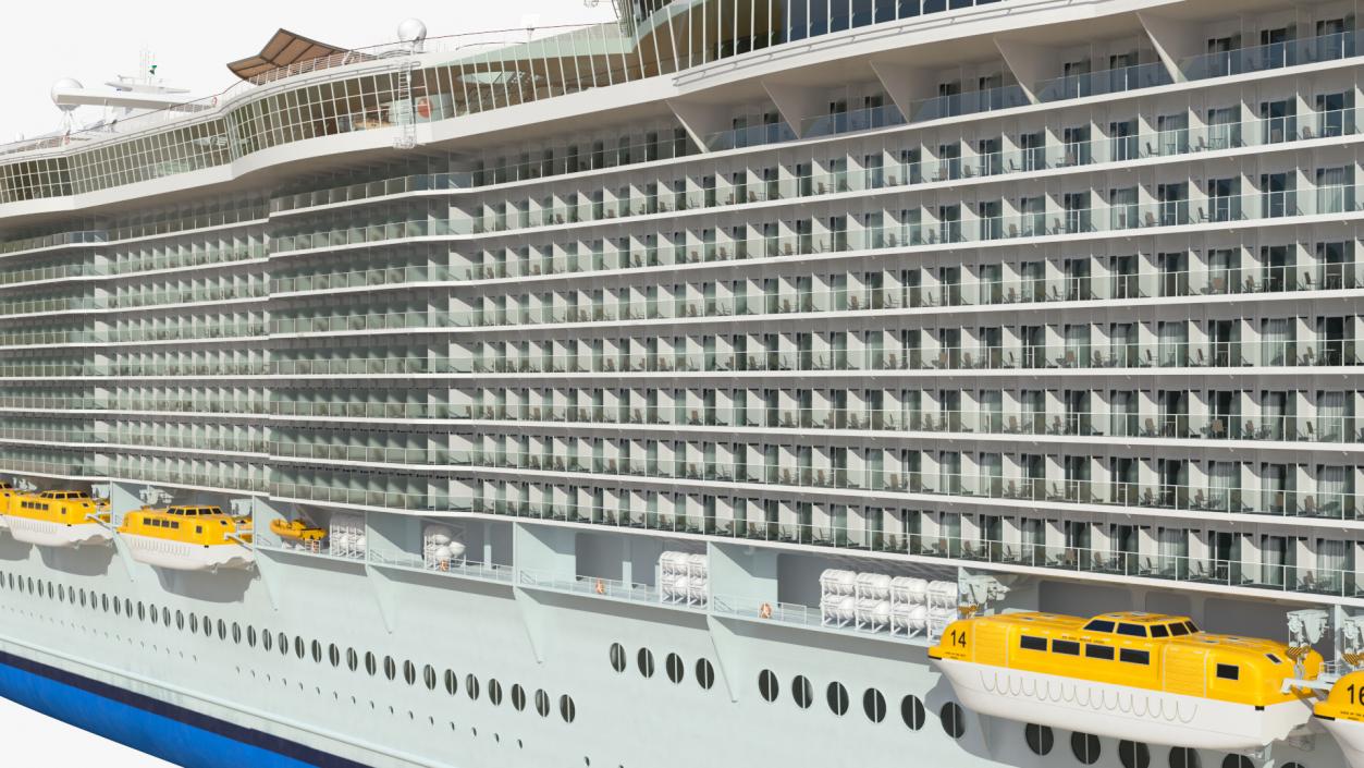 3D Oasis Class Cruise Ship Harmony of The Seas model