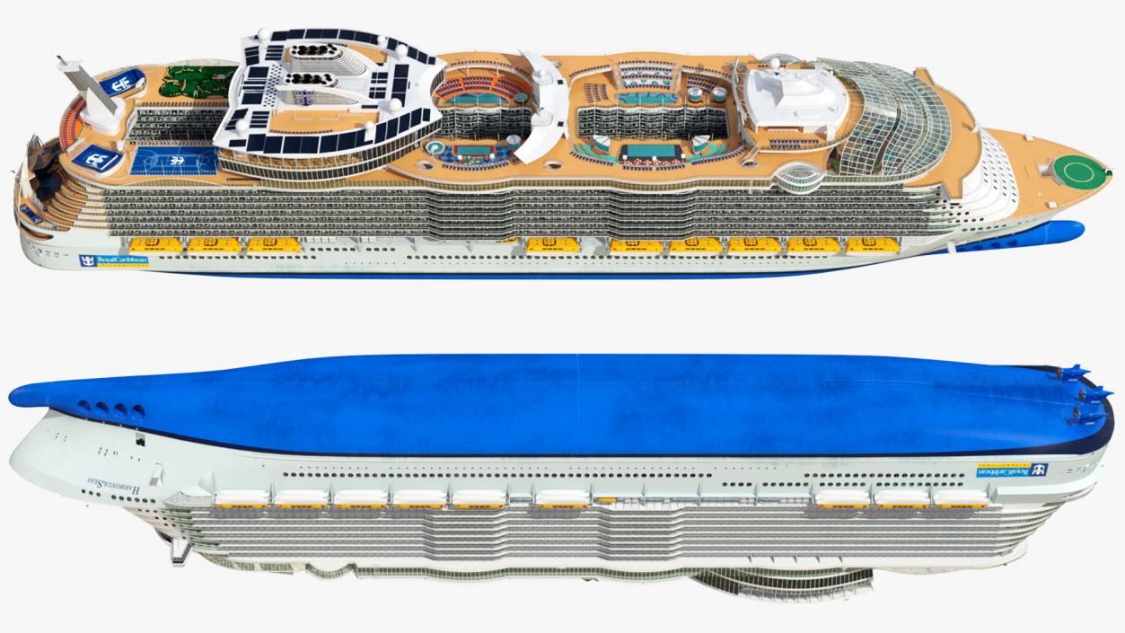 3D Oasis Class Cruise Ship Harmony of The Seas model