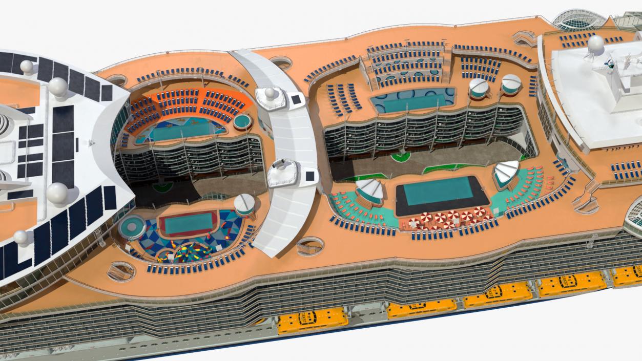 3D Oasis Class Cruise Ship Harmony of The Seas model