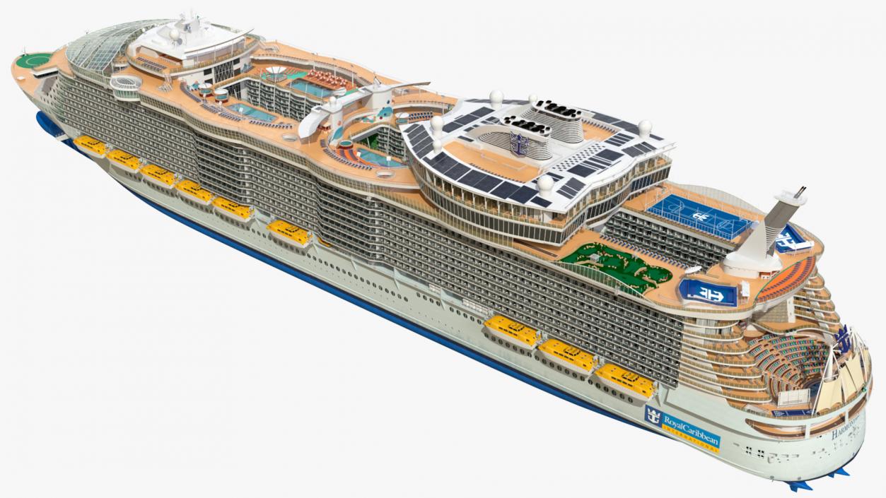 3D Oasis Class Cruise Ship Harmony of The Seas model