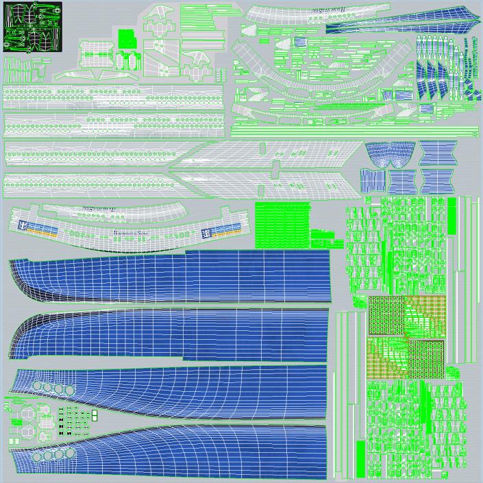 3D Oasis Class Cruise Ship Harmony of The Seas model