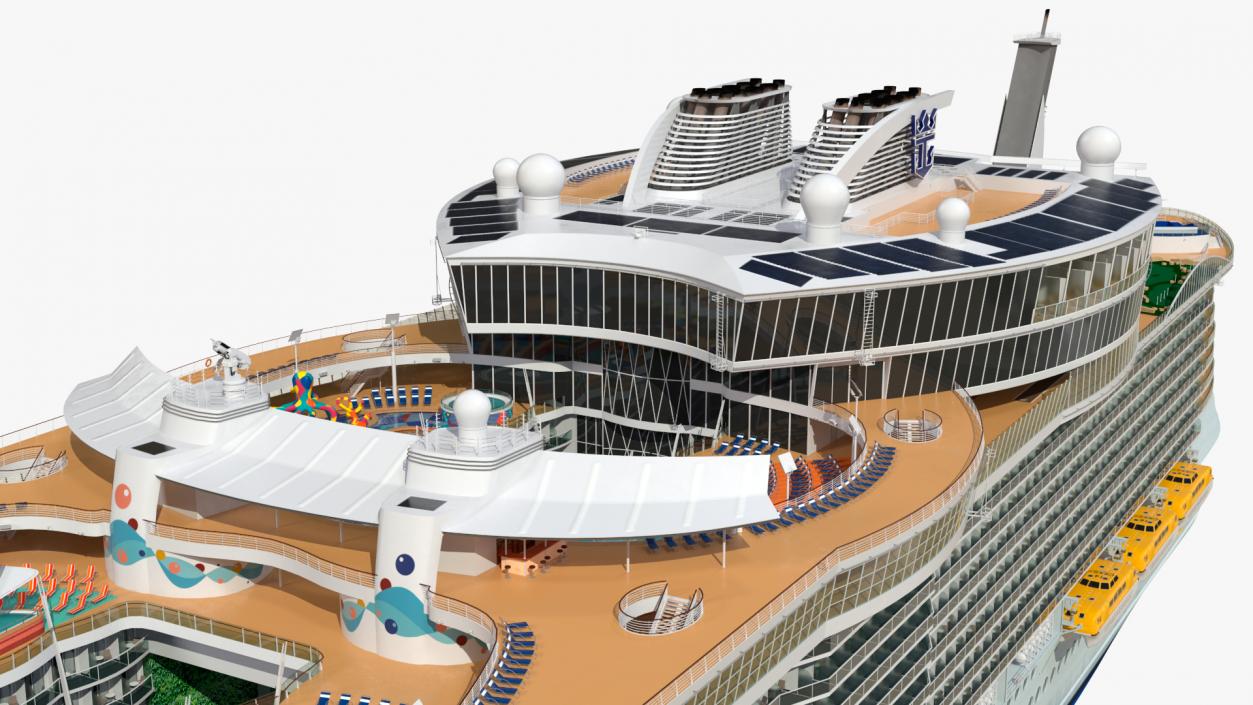 3D Oasis Class Cruise Ship Harmony of The Seas model