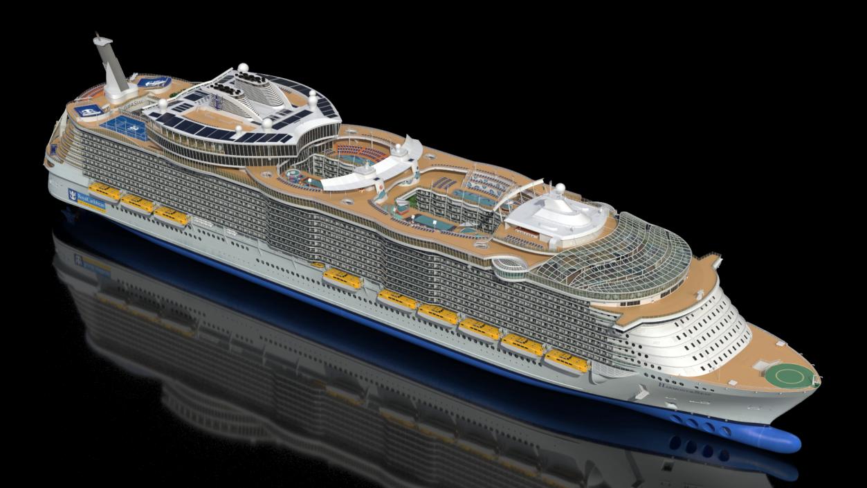 3D Oasis Class Cruise Ship Harmony of The Seas model