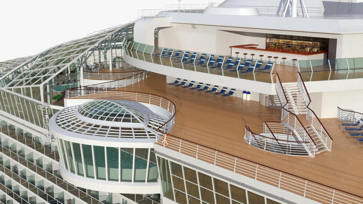 3D Oasis Class Cruise Ship Harmony of The Seas model