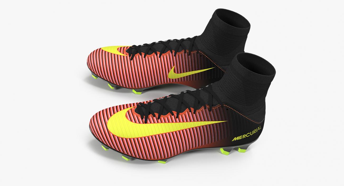 Soccer Cleats Nike Mercurial Veloce Red 3D model