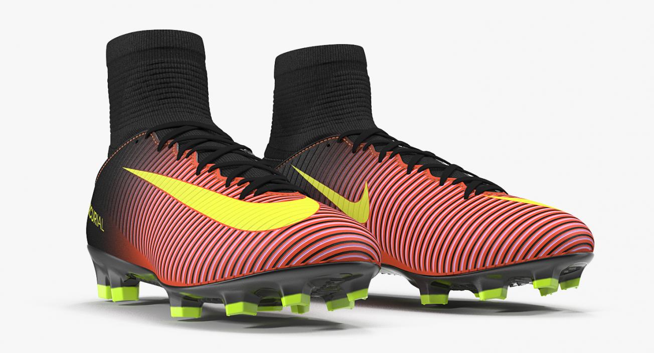 Soccer Cleats Nike Mercurial Veloce Red 3D model