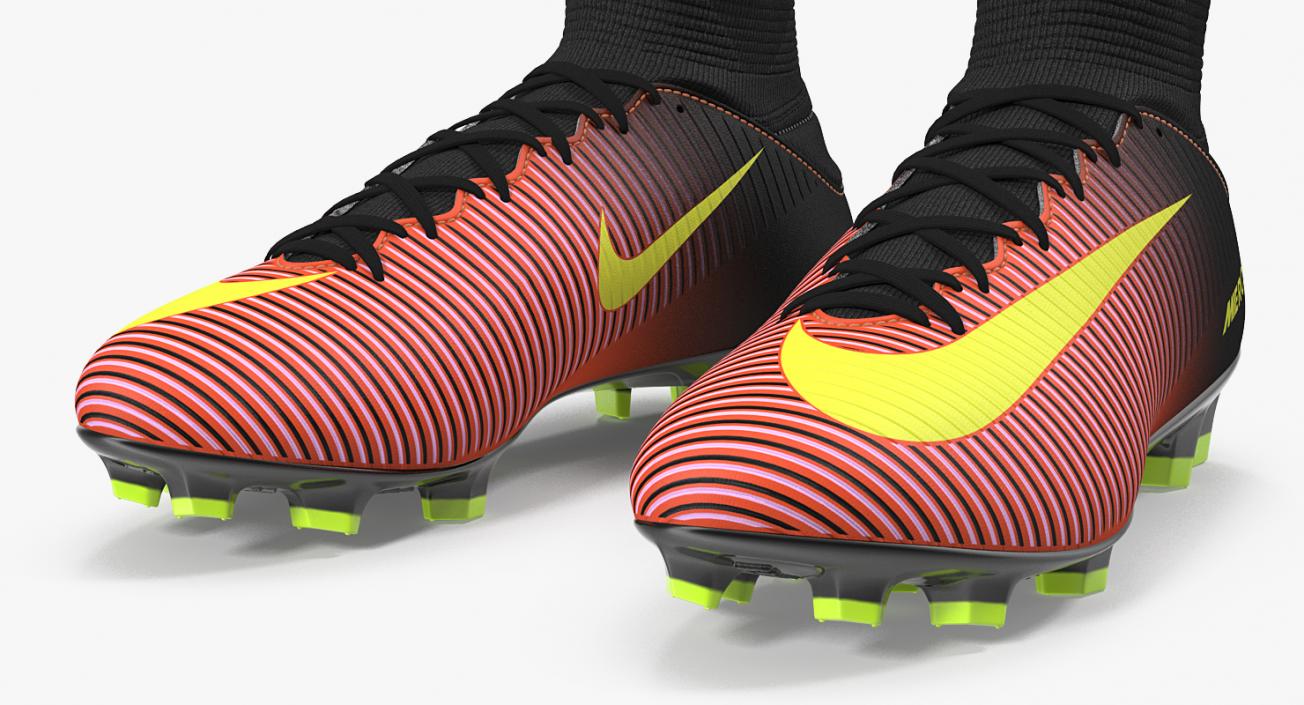 Soccer Cleats Nike Mercurial Veloce Red 3D model